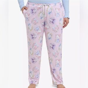 Hello Kitty And Friends Floral Wreath Pajama Pants Plus Size Hot Topic Sanrio